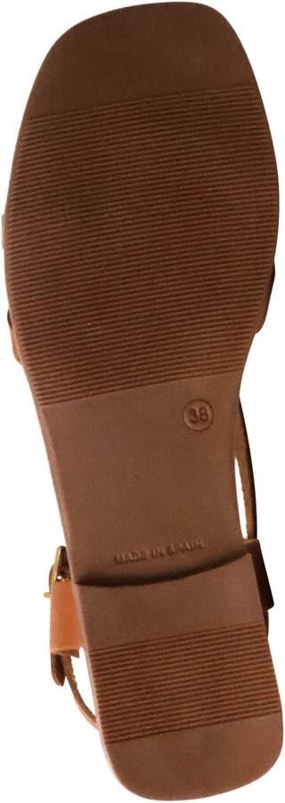 OH MY SANDALS Platte leren sandalen