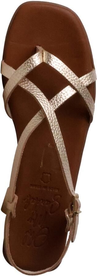 OH MY SANDALS Platte leren sandalen