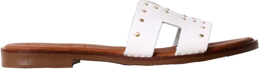 OH MY SANDALS Platte leren sandalen