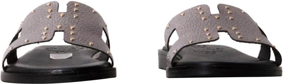 OH MY SANDALS Platte leren sandalen