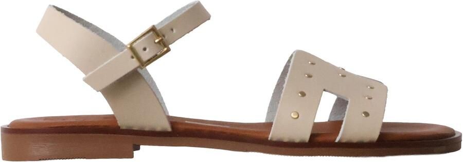 OH MY SANDALS Platte leren sandalen