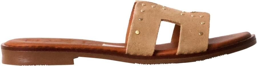 OH MY SANDALS Platte leren sandalen