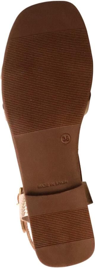 OH MY SANDALS Platte leren sandalen