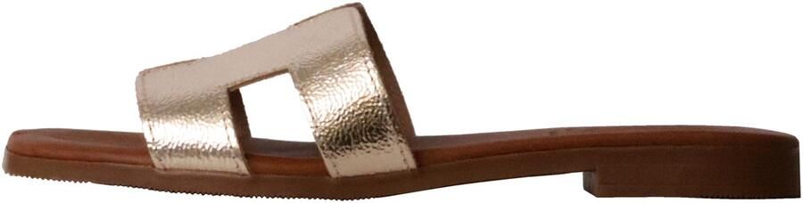 OH MY SANDALS Platte leren sandalen