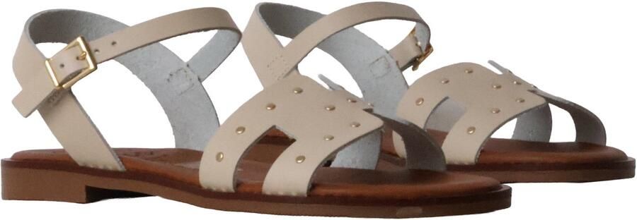 OH MY SANDALS Platte leren sandalen