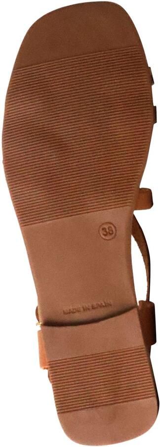 OH MY SANDALS Platte leren sandalen