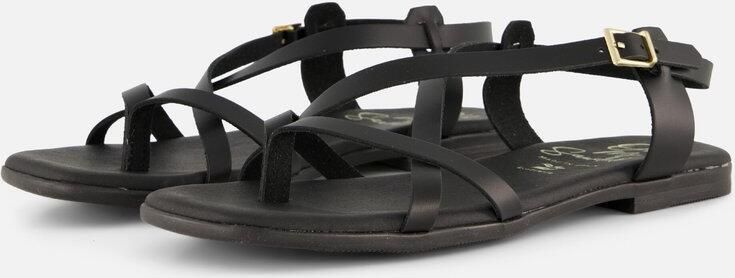 OH MY SANDALS Sandalen zwart Leer