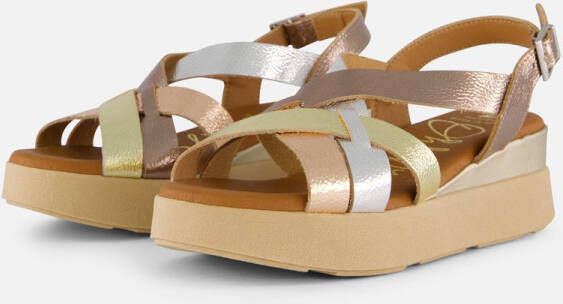 OH MY SANDALS Sandalen brons Leer Dames