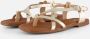 OH MY SANDALS Sandalen goud Leer Dames - Thumbnail 3