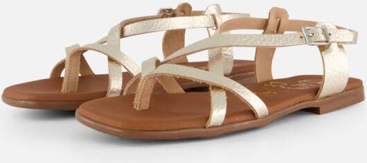 OH MY SANDALS Sandalen goud Leer Dames