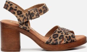OH MY SANDALS Sandalen met hak luipaard