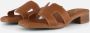 OH MY SANDALS Slippers cognac Leer Dames - Thumbnail 2