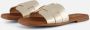 OH MY SANDALS Slippers goud Leer Dames - Thumbnail 1