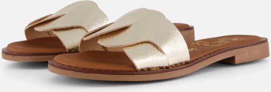 OH MY SANDALS Slippers goud Leer Dames