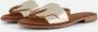 OH MY SANDALS Slippers goud Leer Dames - Thumbnail 1