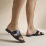 OH MY SANDALS Slippers zwart Leer Dames - Thumbnail 1
