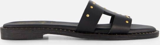 OH MY SANDALS Slippers zwart Leer Dames
