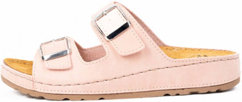 OHC H wijdte sandalen voor brede voeten Hibiscus model