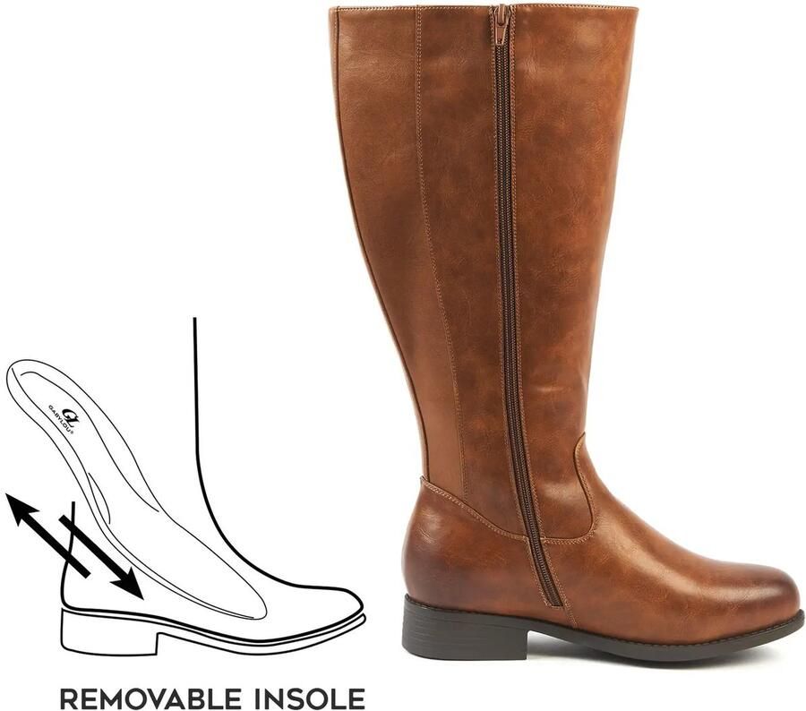 OHC 2XL laarzen voor brede kuiten Model Orange