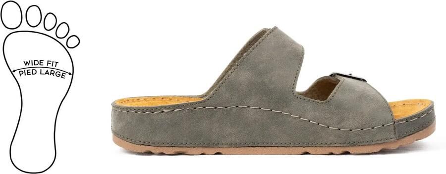 OHC H wijdte sandalen voor brede voeten Hibiscus model - Foto 1