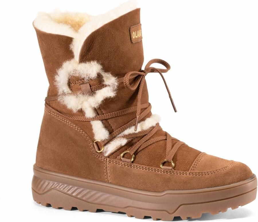 Olang Snowboots Vrouwen bruin creme zwart
