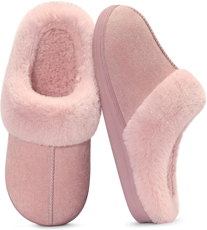 Homaxy Slippers Damesslippers Huisslippers Antislipslippers Casual slippers Geschikt voor binnen buiten Roze 40 41 Geschikt voor een voetlengte van