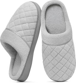 Homaxy Sloffen Zachte Huisslippers Warme en comfortabele huisslippers Warme winterslippers grijs 43 Geschikt voor een voetlengte van