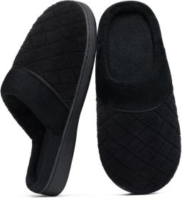 Homaxy Sloffen Zachte Huisslippers Warme en comfortabele huisslippers Warme winterslippers zwart 42 Geschikt voor een voetlengte van