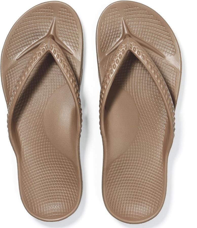 Homaxy Ergonomic Flip-Flops Dames Slippers Anatomic Dames Slippers Bruin 38 Geschikt voor een voetlengte van