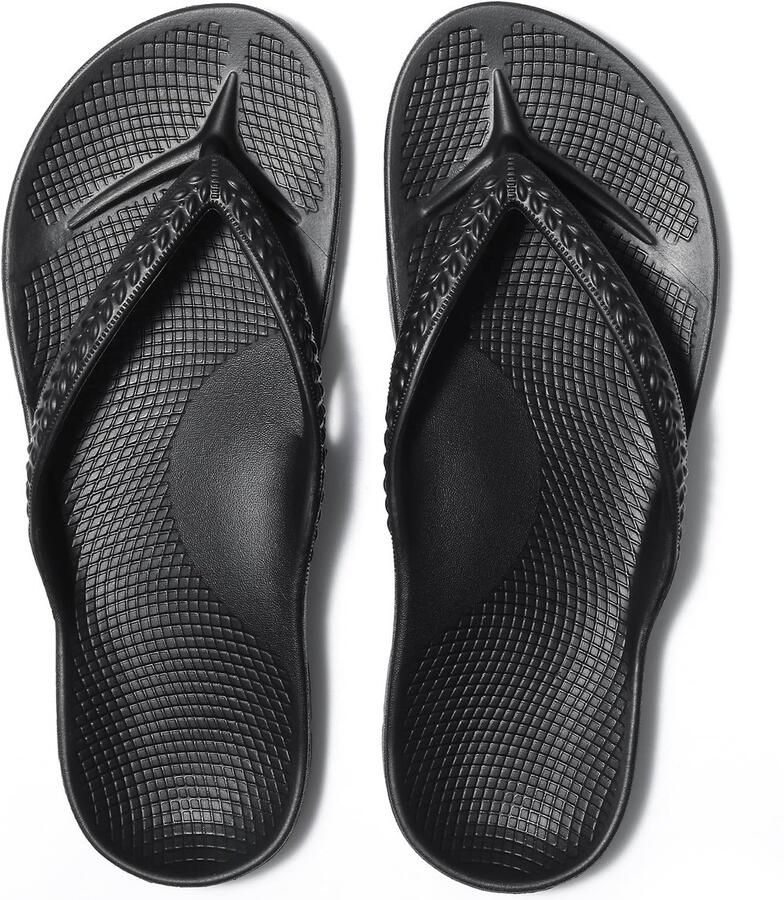 Homaxy Ergonomic Flip-Flops Dames Slippers Anatomic Dames Slippers Zwart 38 Geschikt voor een voetlengte van