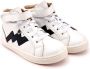 Old Soles kinderschoen hoge sneakers bolted wit navy - Thumbnail 1