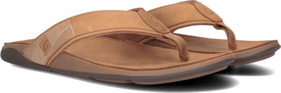 Bruin Tinten Olukai Tuahine Slippers Heren Bruin