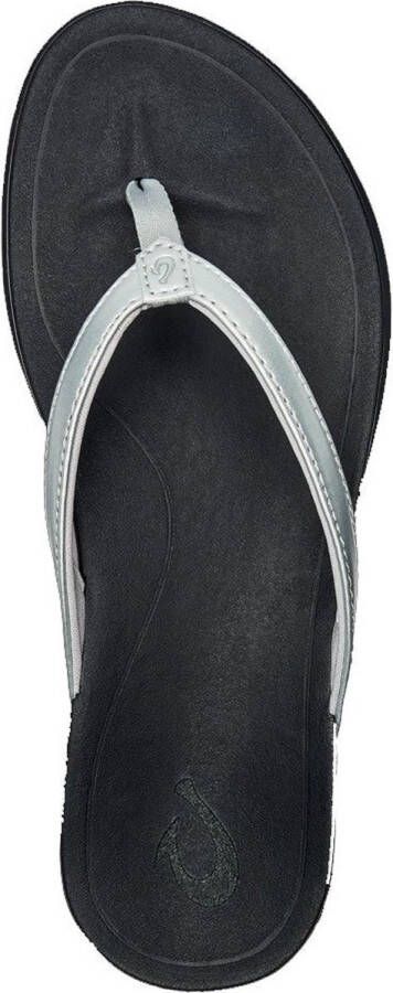 Olukai Ho'opio Slippers Silver Black
