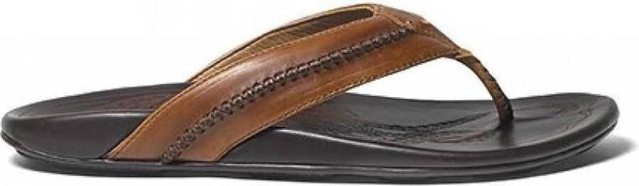 Olukai Olu Kai mea ola heren slipper I Dark java