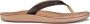 Olukai Nonohe Dames Slipper Dark Java Golden Sand - Thumbnail 1