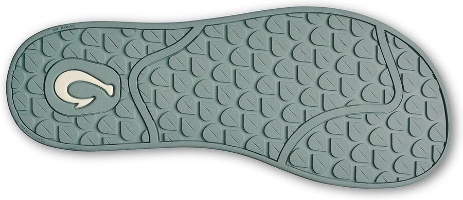 Olukai Southshore Slipper Dames leren slippers Blue Pearl Blue Pearl