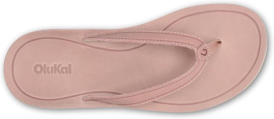 Olukai Southshore Slipper Dames leren slippers Soft Pink Soft Pink