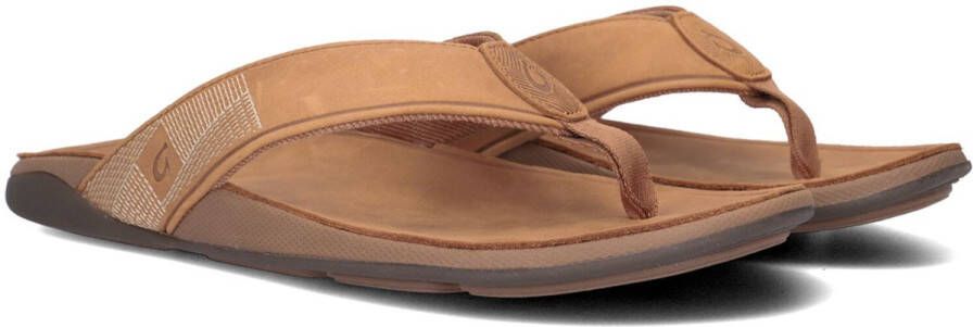 Bruin Tinten Olukai Tuahine Slippers Heren Bruin