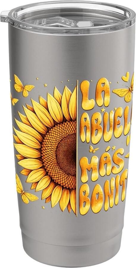 Oma zonnebloem thermobeker