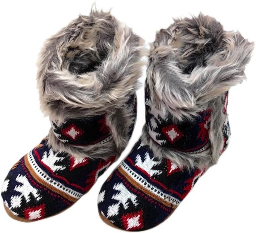 OmGoods Dailygoody Pantoffels dames Scandinavisch patroon Zacht en