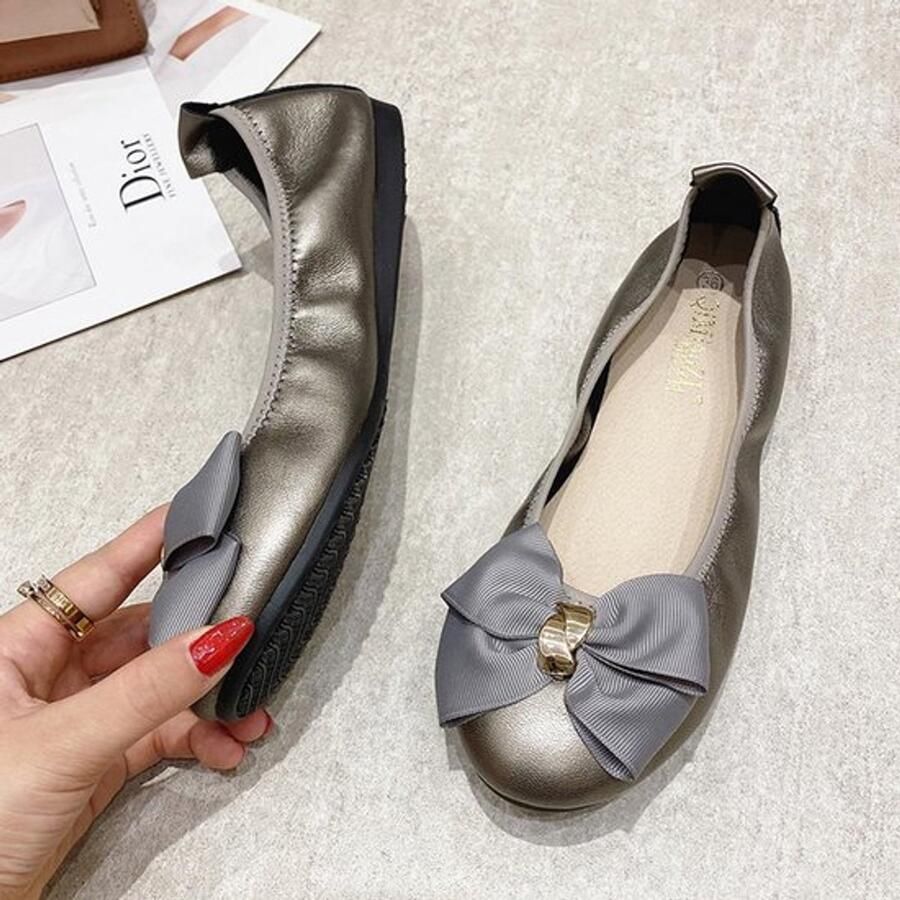 OmGoods Dailygoody Vrouwen Platte Pumps Ballerina Schoenen Comfortabel Voor