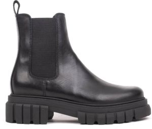 OMNIO LORETA MID CHELSEA Black Leather