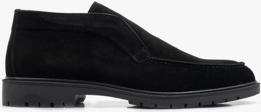 OMNIO adam heren boots zwart suède