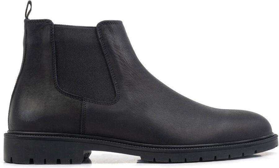 OMNIO adam chelsea boot zwart waxed leer