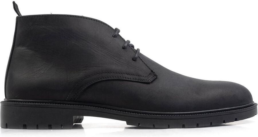 OMNIO adam chukka boots zwart waxed leer