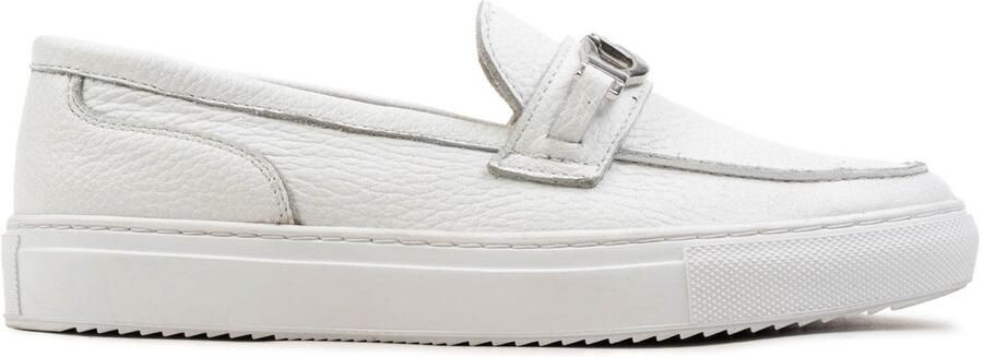 OMNIO alfa loafers dames wit leer