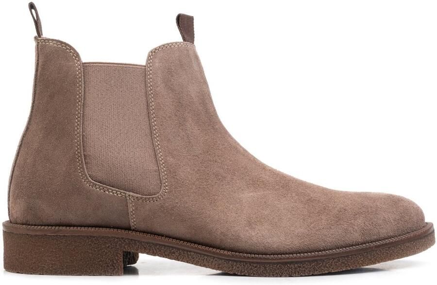 OMNIO auton chelsea boots heren taupe suède