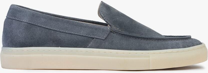OMNIO avrid loafers heren metal suède