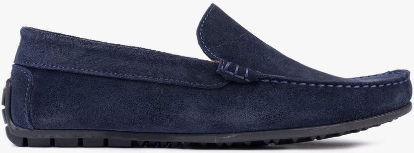 OMNIO bengt loafers heren navy suède