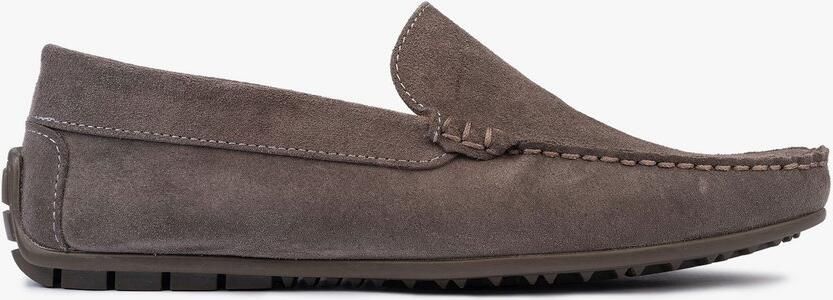 OMNIO bengt loafers heren taupe suède